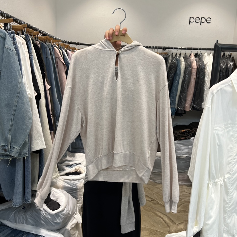 ALMOND PEPE東大門實拍女裝新品熱賣休閑26春夏衛衣紐扣ALMOND PEPE衛衣圖色2