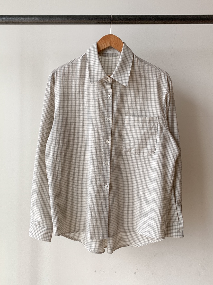 FF/SUNDAY東大門直郵女士新款休閑熱賣26春夏襯衫蕾絲衫格紋FF/SUNDAY襯衫/蕾絲衫圖色1