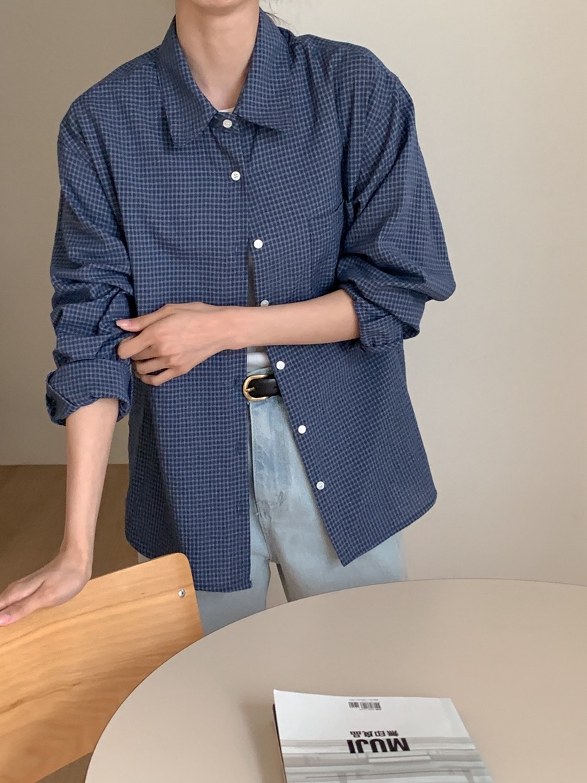 FF/SUNDAY東大門直郵女士新款休閑熱賣26春夏襯衫蕾絲衫格紋FF/SUNDAY襯衫/蕾絲衫圖色3