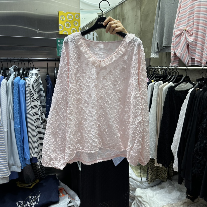 RUNWAY-런웨이東大門實拍女士新款26春夏職業襯衫蕾絲衫RUNWAY襯衫/蕾絲衫圖色2