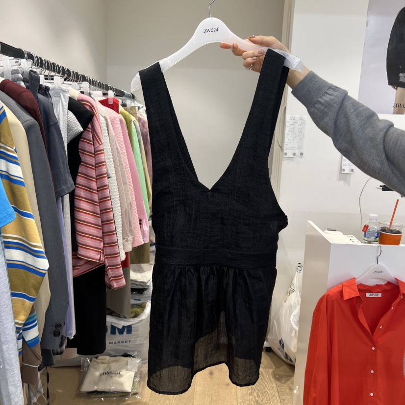 RUMIRU/AWEAR韓國直郵女士新品26春夏休閑連衣裙不含腰帶awear/RUMIRU連衣裙圖色2