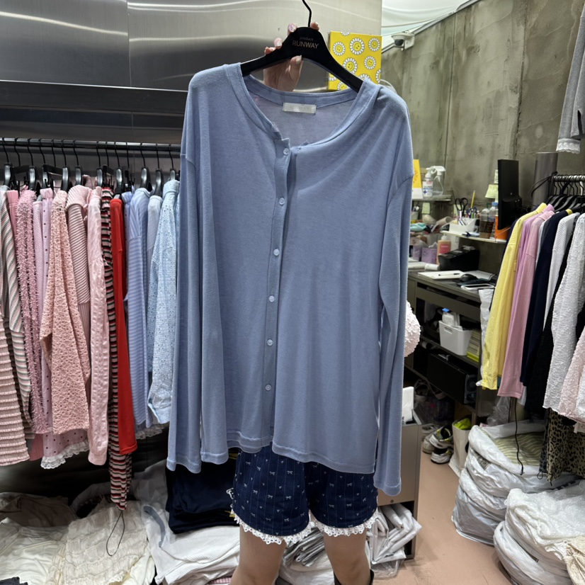 RUNWAY-런웨이東大門代購女士新款休閑人氣真品職業長袖T恤RUNWAY長袖T恤圖色2