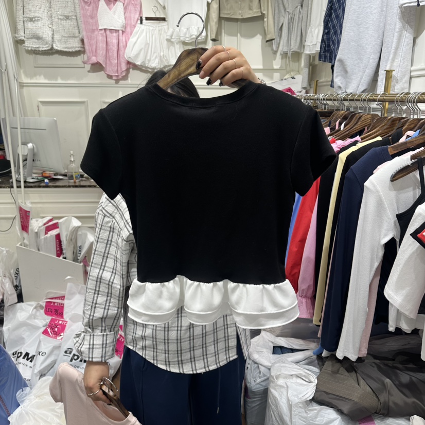 J.RITZY韓國直郵女裝新品26春夏推薦人氣時尚職業熱賣T恤J.RITZYT恤