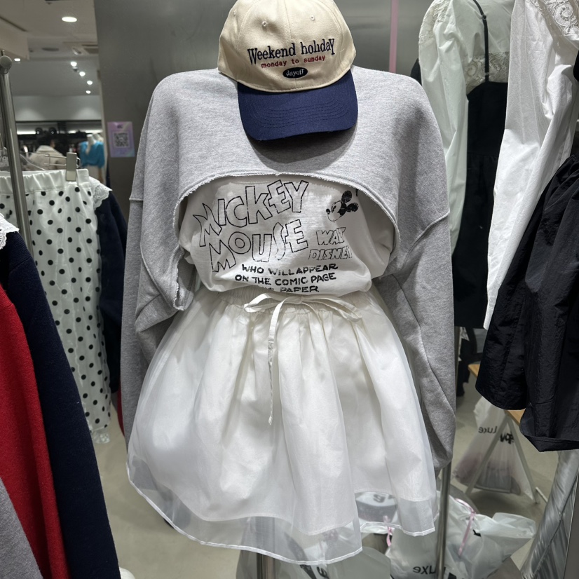 JUDYQUE韓國直郵女裝新品休閑人氣熱賣推薦衛衣假兩件雙面JUDYQUE衛衣圖色1