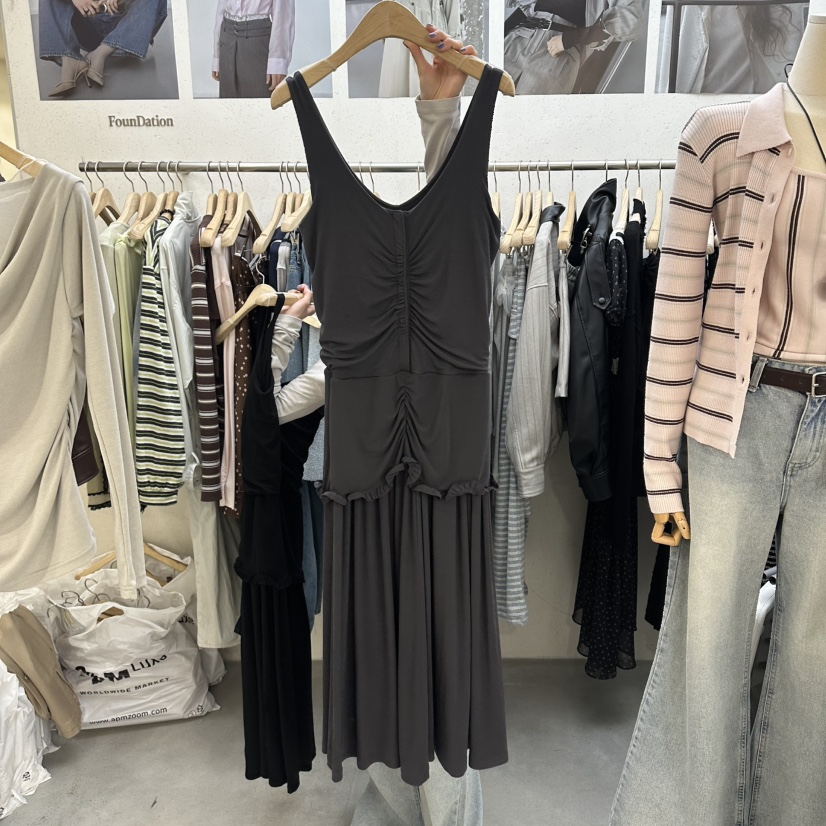 FOUNDATION東大門直郵女裝新品人氣職業熱賣推薦26春夏連衣裙FOUNDATION連衣裙圖色1墨色