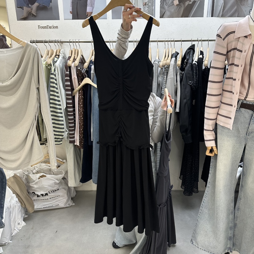 FOUNDATION東大門直郵女裝新品人氣職業熱賣推薦26春夏連衣裙FOUNDATION連衣裙圖色2黑色