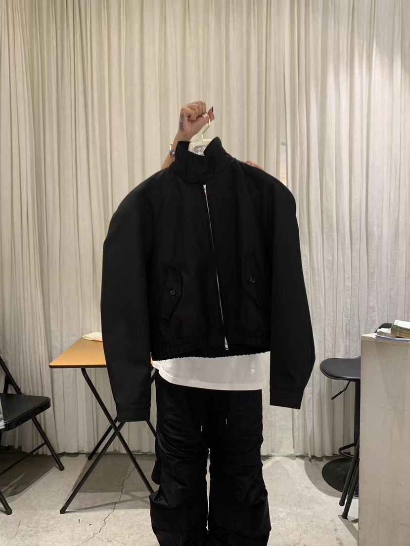 PAPERMOON東大門直郵女裝新款熱賣人氣夾克插肩袖拉鏈高領paper moon夾克圖色1