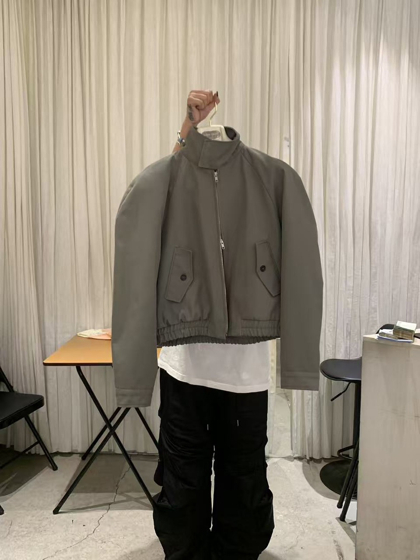 PAPERMOON東大門直郵女裝新款熱賣人氣夾克插肩袖拉鏈高領paper moon夾克圖色2