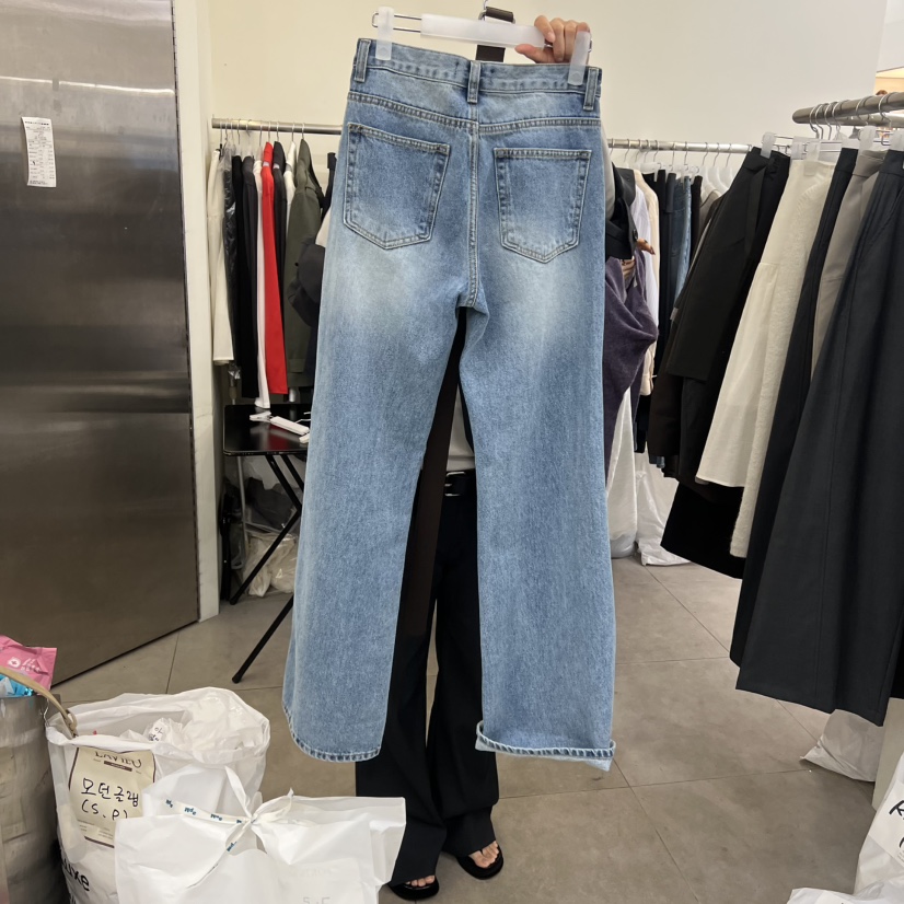 PORTS MOSS韓國代購女裝新品真品職業人氣26春夏牛仔褲喇叭PORTS MOSS牛仔褲