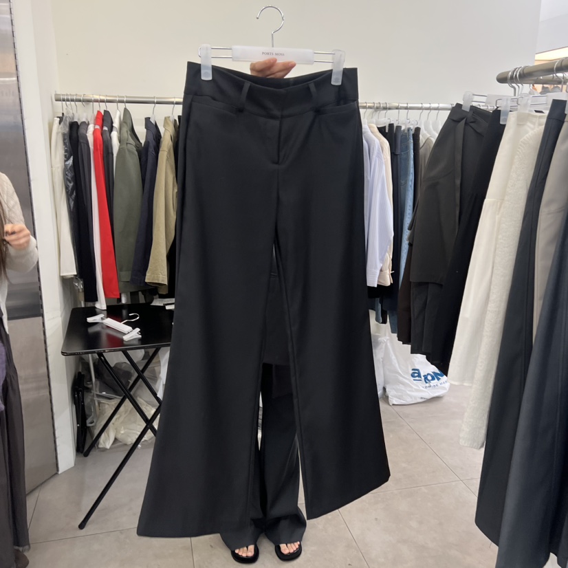 PORTS MOSS東大門實拍女士新款推薦熱賣職業休閑褲不含腰帶PORTS MOSS休閑褲圖色1