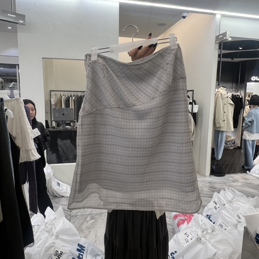 PORTS MOSS韓國代購女士新款26春夏真品休閑半身裙中短裙PORTS MOSS半身裙/中短裙