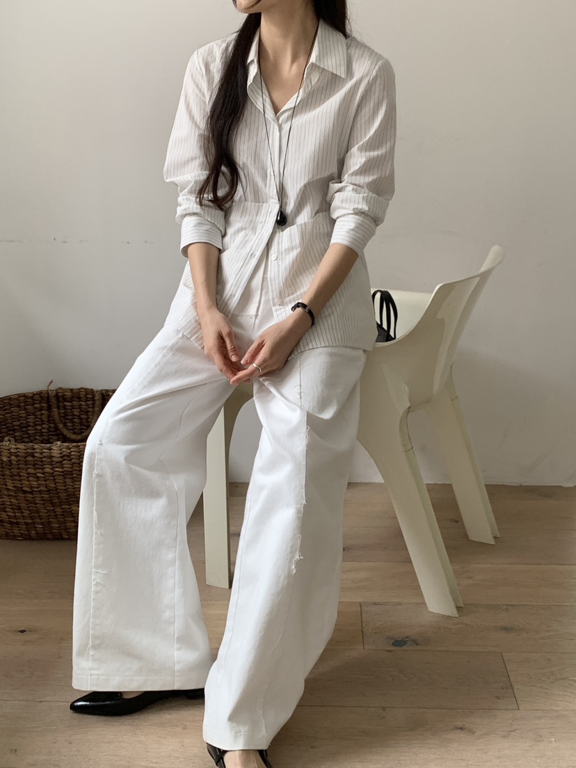 RE:OPENING東大門直郵女士新款時尚休閑26春夏襯衫蕾絲衫RE:OPENING襯衫/蕾絲衫