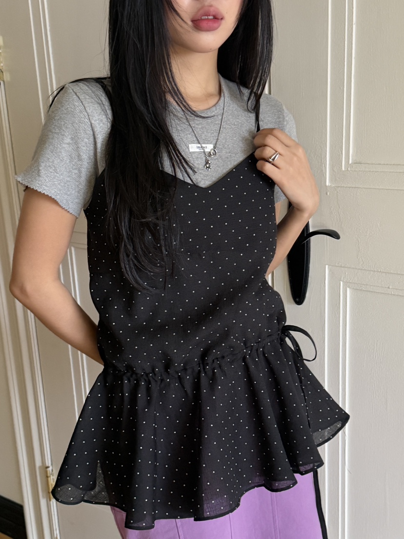 I MFACT韓國直郵女士新品職業推薦真品26春夏熱賣吊帶背心I MFACT吊帶/背心圖色1