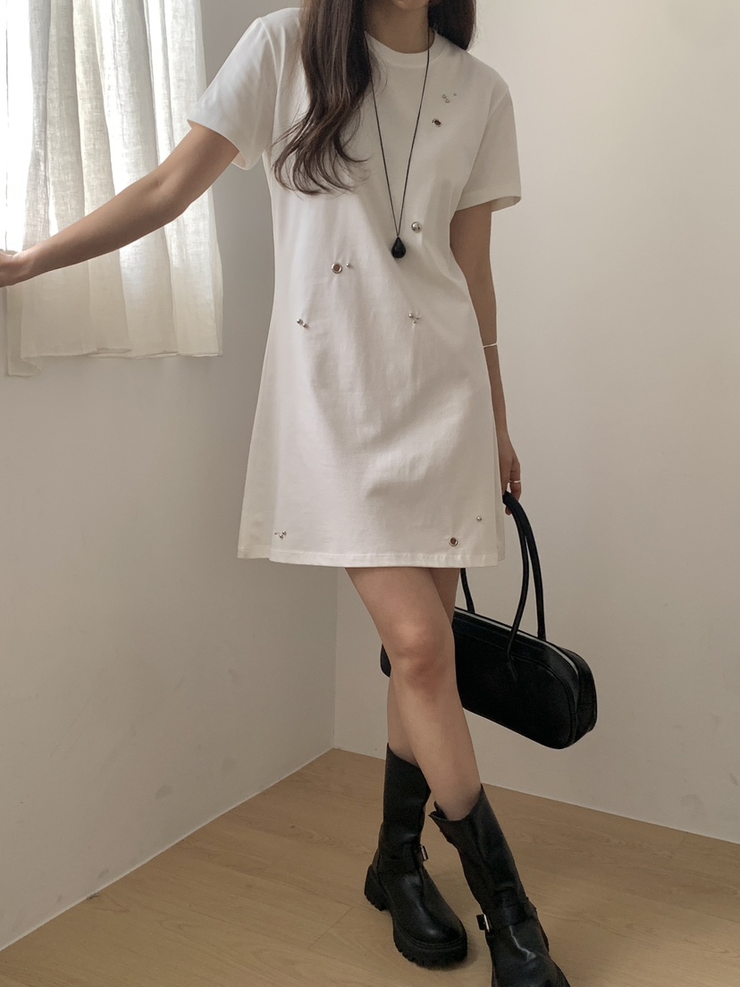 RE:OPENING韓國直郵女士新品職業休閑26春夏熱賣真品連衣裙RE:OPENING連衣裙