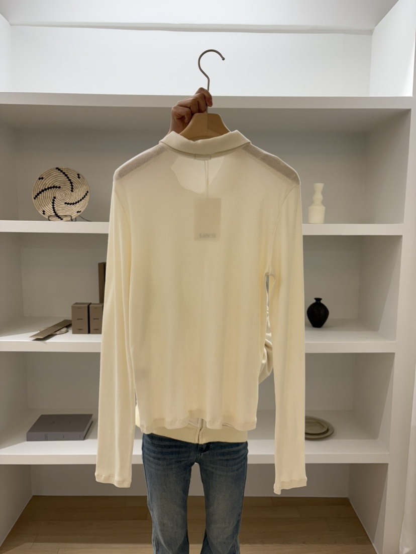 LANCH東大門直郵女士新款推薦真品熱賣職業26春夏長袖T恤紐扣LANCH長袖T恤