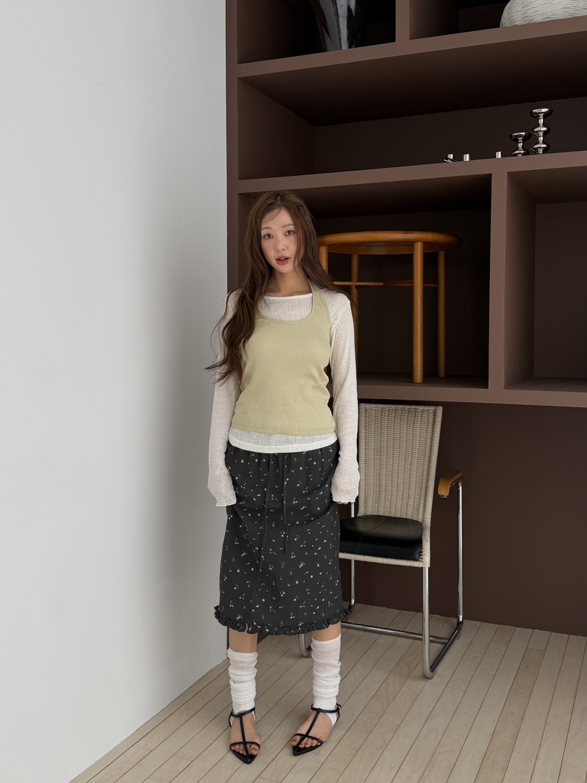 I MFACT東大門代購女士新品休閑人氣半身裙中短裙不含腰帶I MFACT半身裙/中短裙