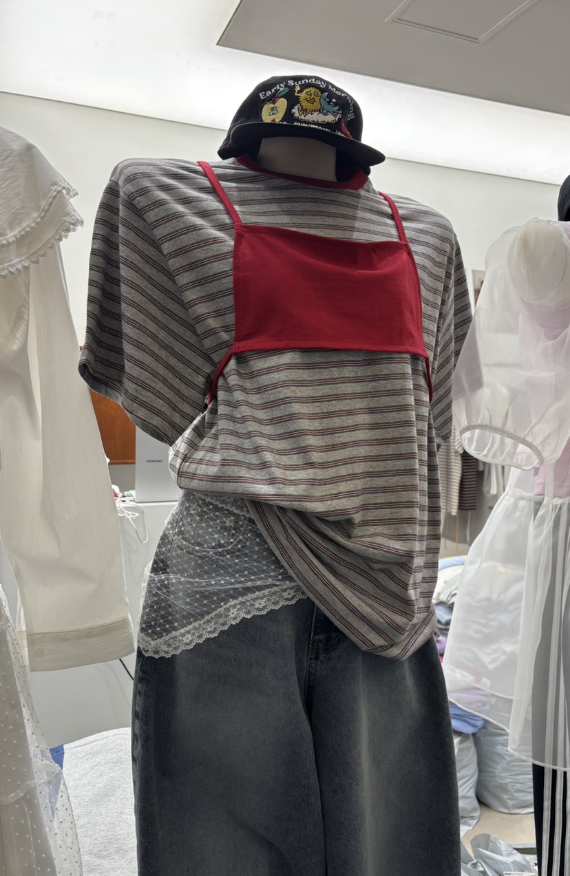 INTHEEND韓國直郵女士新品職業熱賣真品推薦休閑26春夏T恤INTHEENDT恤