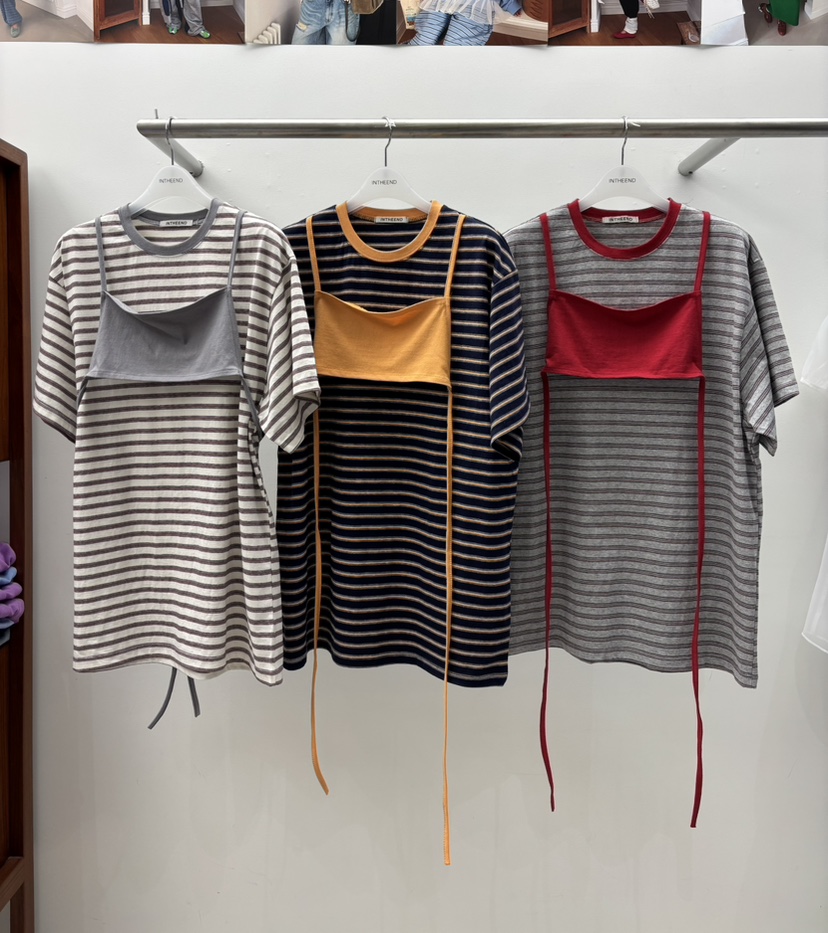 INTHEEND韓國直郵女士新品職業熱賣真品推薦休閑26春夏T恤INTHEENDT恤