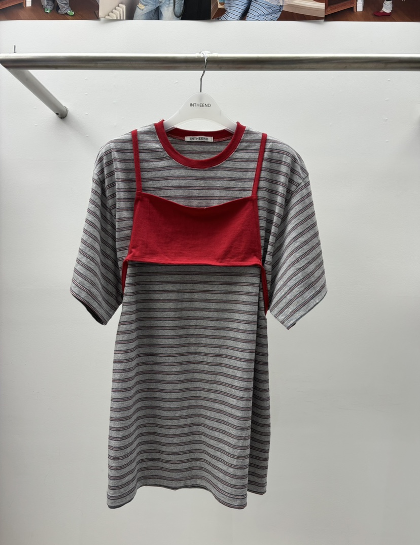 INTHEEND韓國直郵女士新品職業熱賣真品推薦休閑26春夏T恤INTHEENDT恤圖色1