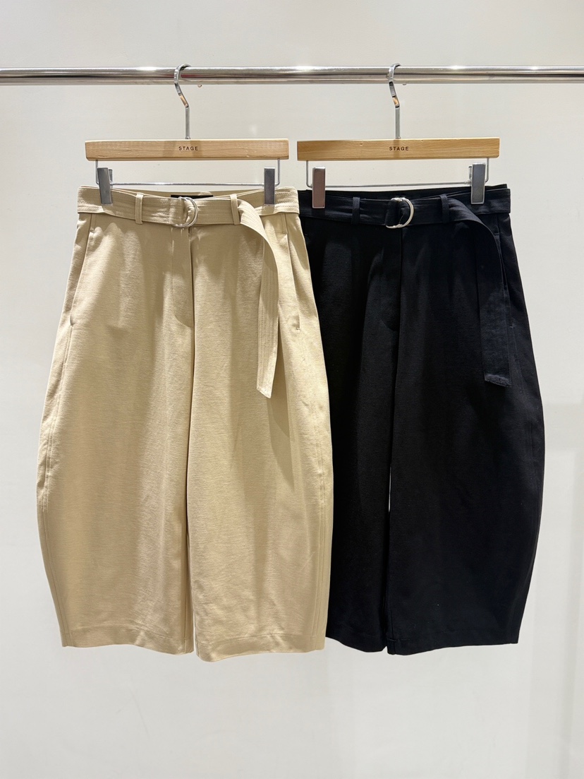 STAGE東大門實拍女士新款人氣熱賣26春夏推薦職業短褲含腰帶STAGE短褲