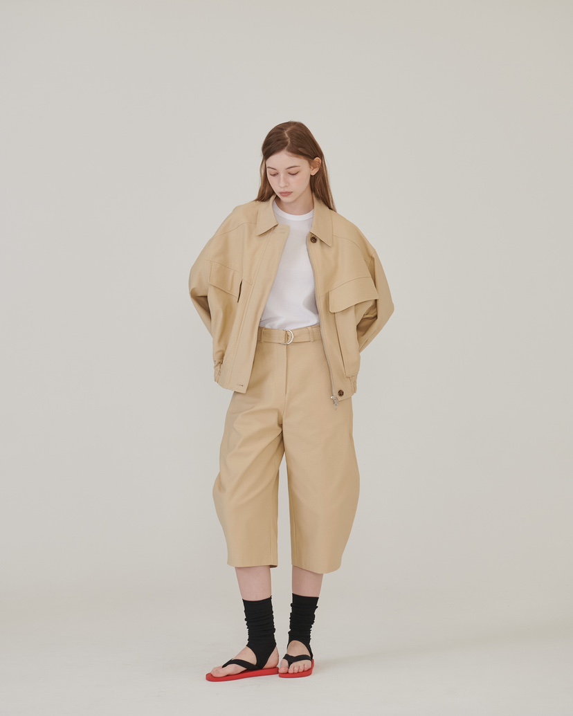 STAGE東大門實拍女士新款人氣熱賣26春夏推薦職業短褲含腰帶STAGE短褲