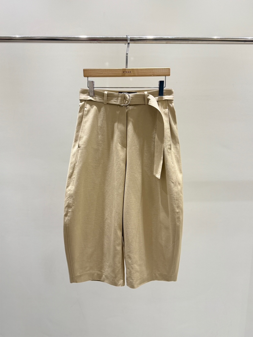 STAGE東大門實拍女士新款人氣熱賣26春夏推薦職業短褲含腰帶STAGE短褲圖色1