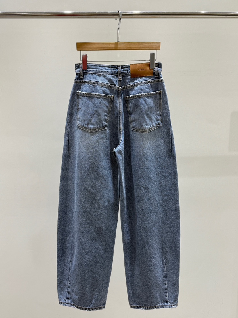 STAGE韓國代購女士新款熱賣人氣時尚真品26春夏休閑牛仔褲STAGE牛仔褲