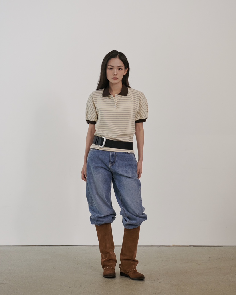 STAGE韓國代購女士新款熱賣人氣時尚真品26春夏休閑牛仔褲STAGE牛仔褲