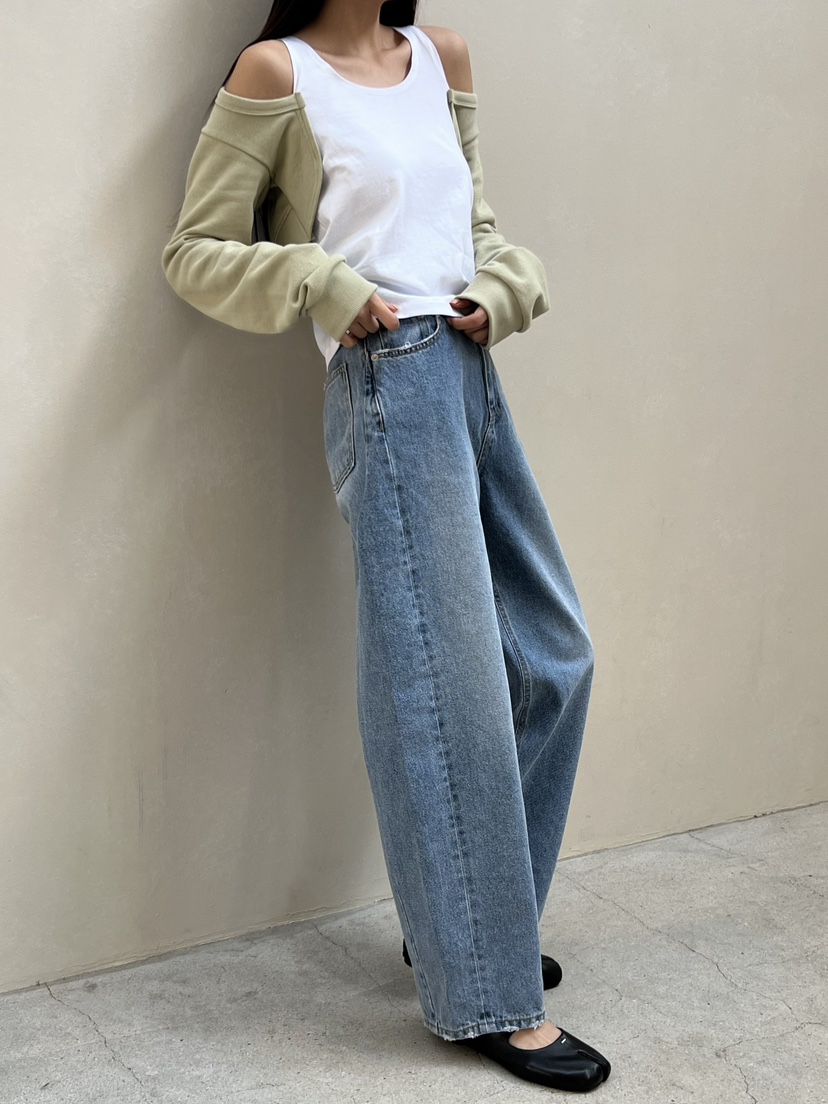 STAGE韓國代購女士新款熱賣人氣時尚真品26春夏休閑牛仔褲STAGE牛仔褲