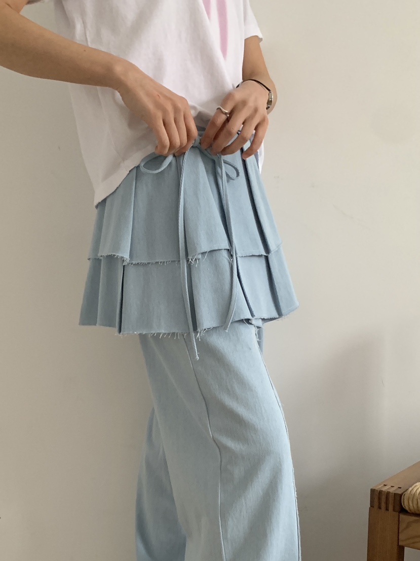 RE:OPENING東大門代購女裝新款真品時尚人氣職業短裙褶皺RE:OPENING短裙