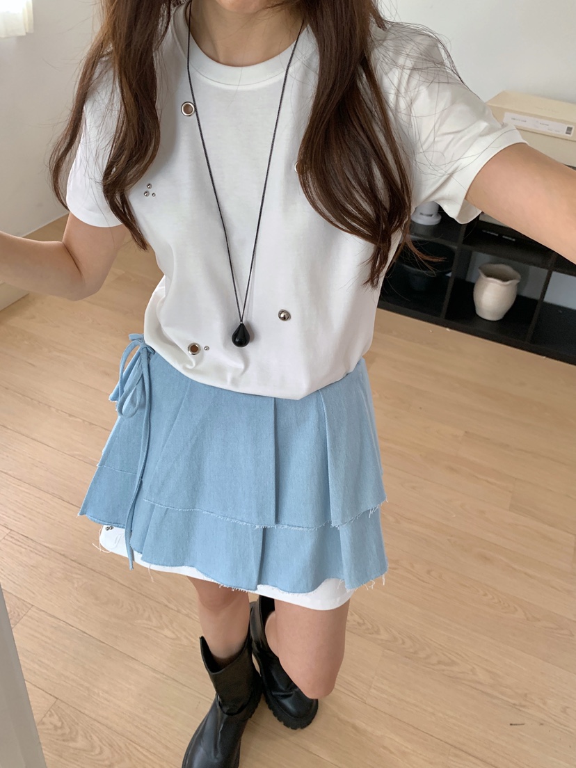 RE:OPENING東大門代購女裝新款真品時尚人氣職業短裙褶皺RE:OPENING短裙