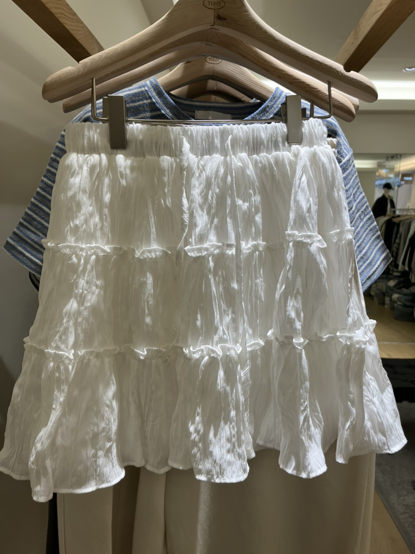 TIZZI韓國直郵女士新款熱賣職業26春夏真品人氣時尚休閑短裙TIZZI短裙圖色1