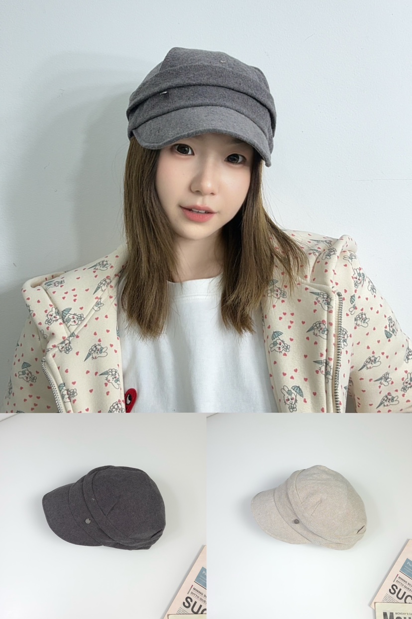 THE HAT-P韓國代購女裝新品熱賣職業休閑推薦時尚帽子紐扣THE HAT帽子