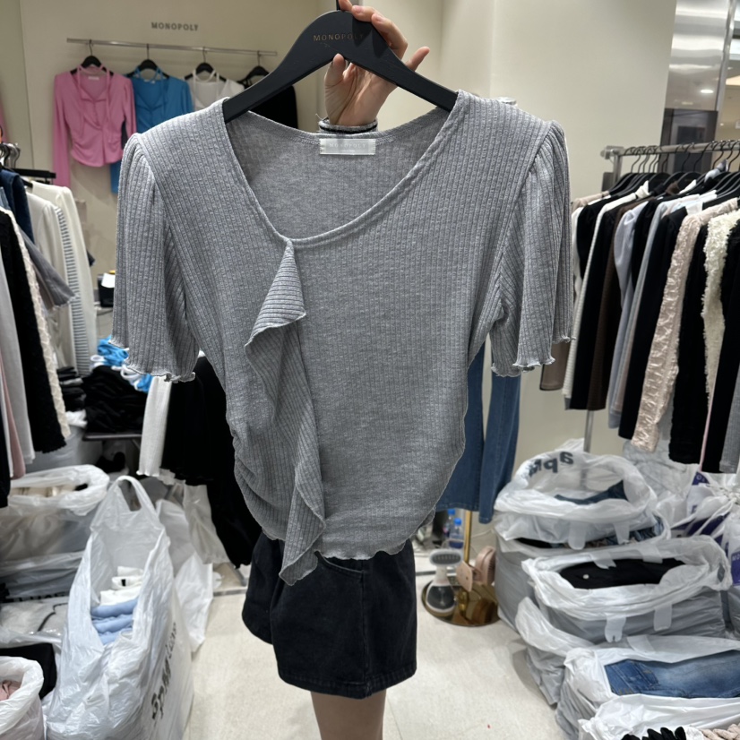 MONOPOLY韓國代購女士新品推薦時尚26春夏職業人氣休閑T恤MONO_POLYT恤圖色3