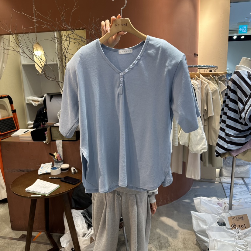 MIENNE東大門代購女士新品26春夏休閑職業時尚熱賣人氣T恤MIENNET恤圖色2