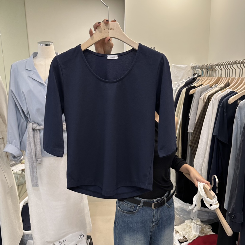 NOPSIS東大門實拍女士新款真品熱賣時尚推薦26春夏休閑T恤NOPSIST恤圖色4