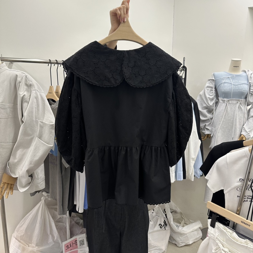 VENEFIT東大門代購女士新款職業真品推薦26春夏襯衫蕾絲衫VENEFIT/JENNIE襯衫/蕾絲衫