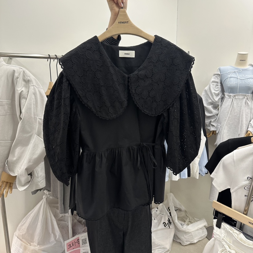 VENEFIT東大門代購女士新款職業真品推薦26春夏襯衫蕾絲衫VENEFIT/JENNIE襯衫/蕾絲衫圖色2