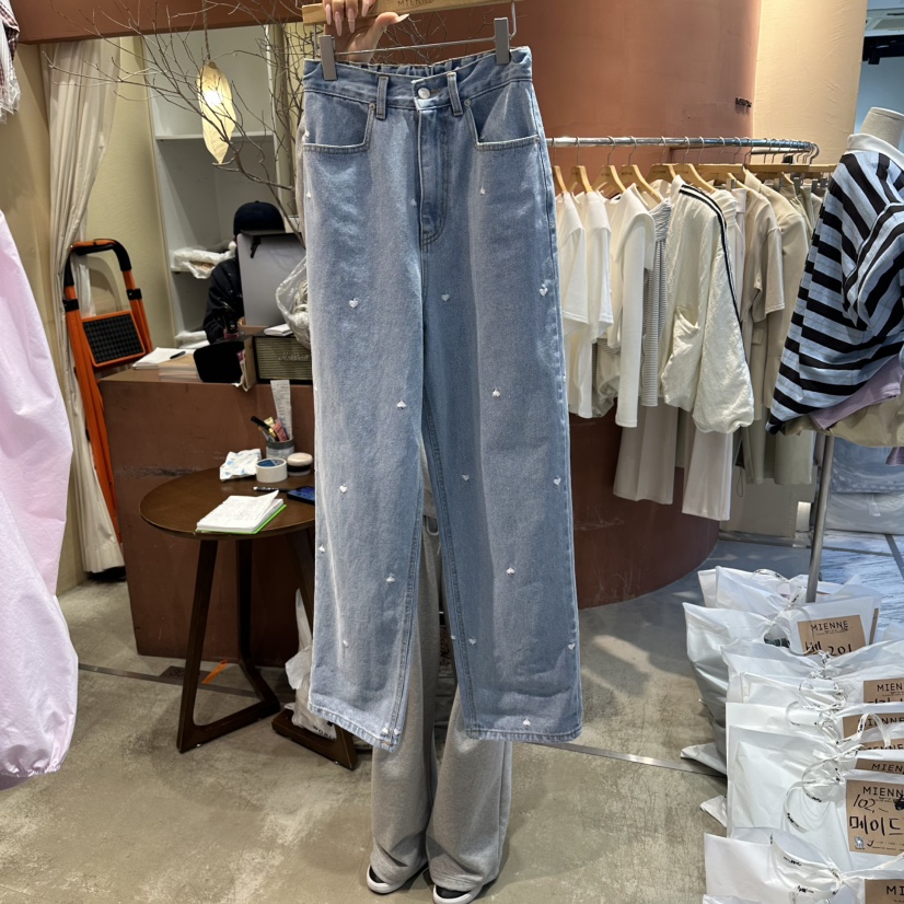MIENNE東大門直郵女裝新款人氣職業真品休閑熱賣26春夏牛仔褲MIENNE牛仔褲圖色1