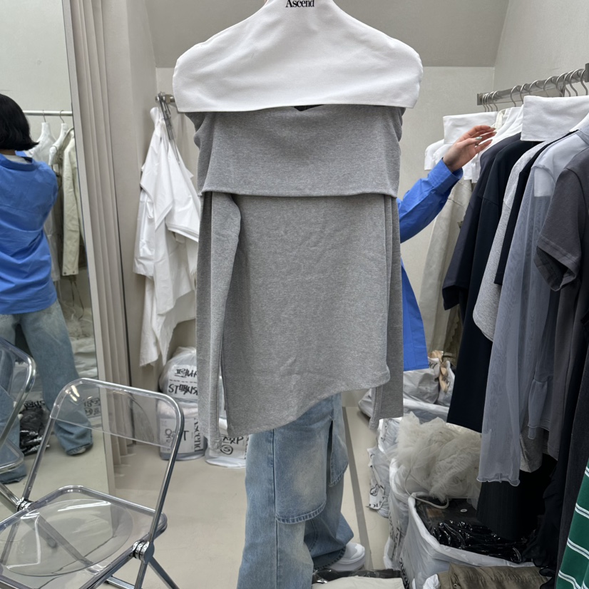 ASCEND東大門代購女裝新款熱賣人氣真品26春夏推薦長袖T恤ASCEND長袖T恤圖色2