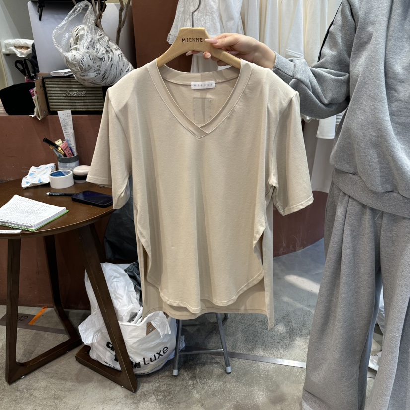 MIENNE東大門直郵女士新品26春夏休閑人氣真品職業熱賣T恤MIENNET恤圖色1