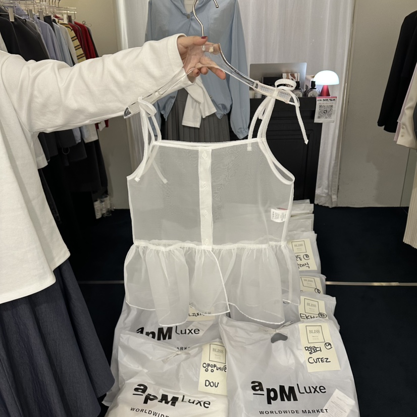 BLISS韓國代購女士新款真品時尚推薦人氣吊帶背心不含內搭BLISS吊帶/背心