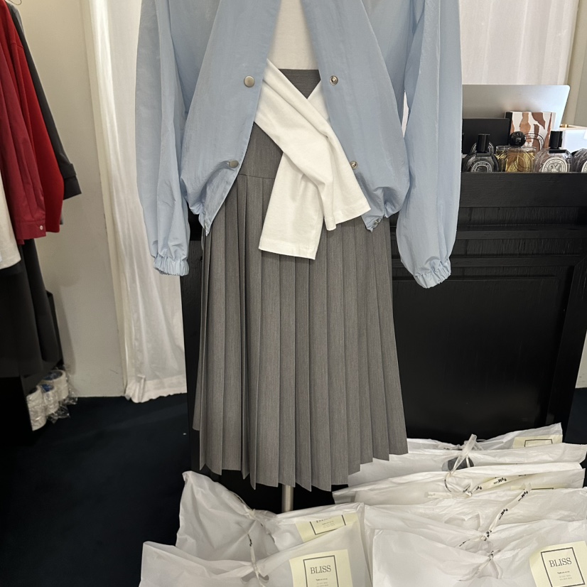 BLISS韓國代購女裝新款26春夏時尚休閑真品熱賣推薦職業長裙BLISS長裙