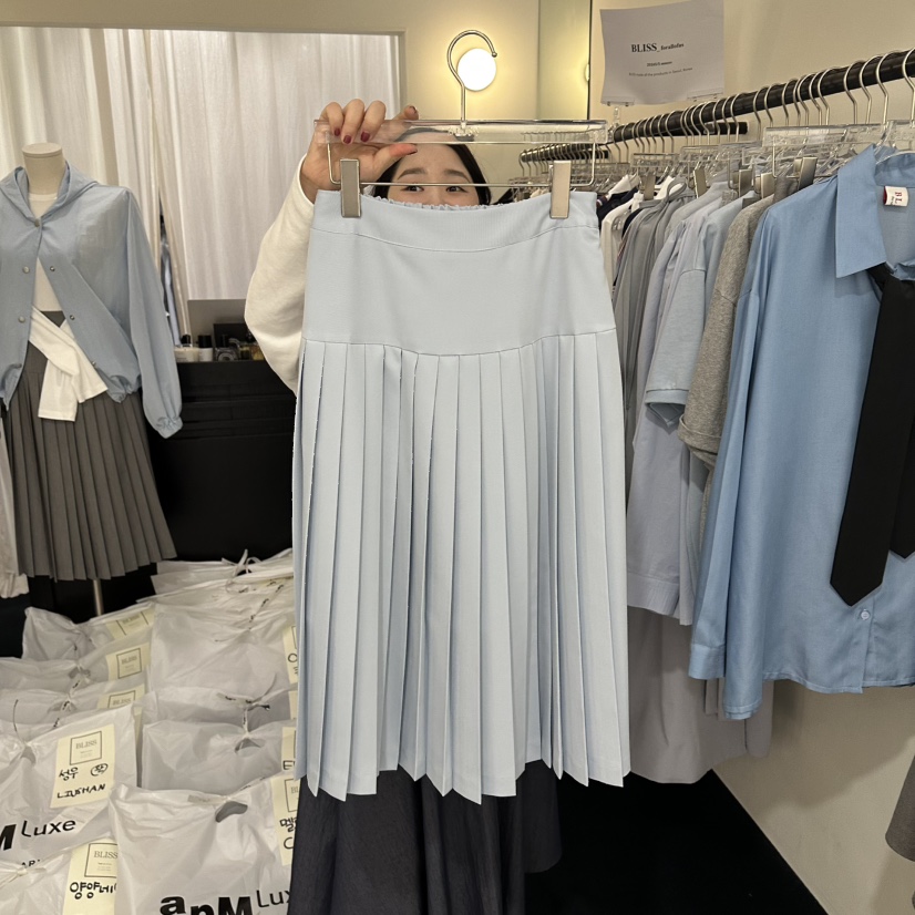 BLISS韓國代購女裝新款26春夏時尚休閑真品熱賣推薦職業長裙BLISS長裙圖色1