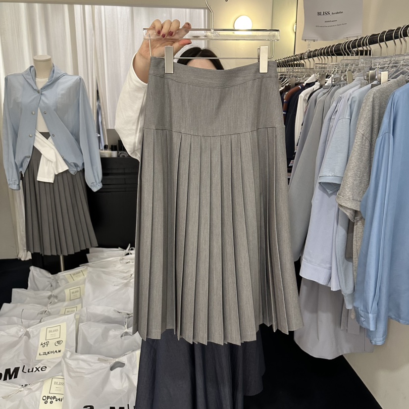 BLISS韓國代購女裝新款26春夏時尚休閑真品熱賣推薦職業長裙BLISS長裙圖色2