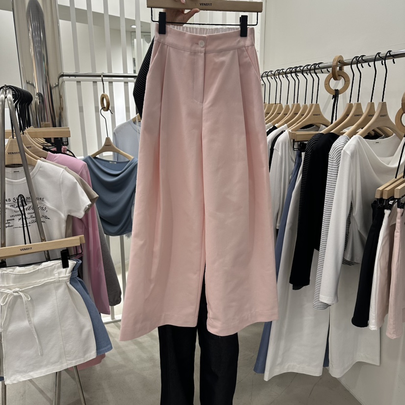 VENEFIT東大門代購女裝新款時尚休閑推薦職業26春夏休閑褲VENEFIT/JENNIE休閑褲圖色1