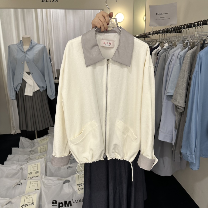 BLISS韓國代購女裝新款推薦熱賣職業26春夏休閑人氣時尚夾克BLISS夾克圖色1