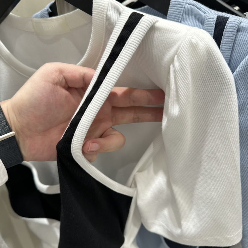 MONOPOLY東大門代購女裝新款真品休閑26春夏人氣T恤假兩件MONO_POLYT恤