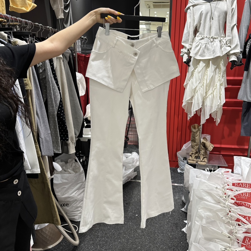 RARE CLOSET東大門直郵女裝新品推薦人氣休閑裙褲喇叭棉質RARE CLOSET裙褲圖色1