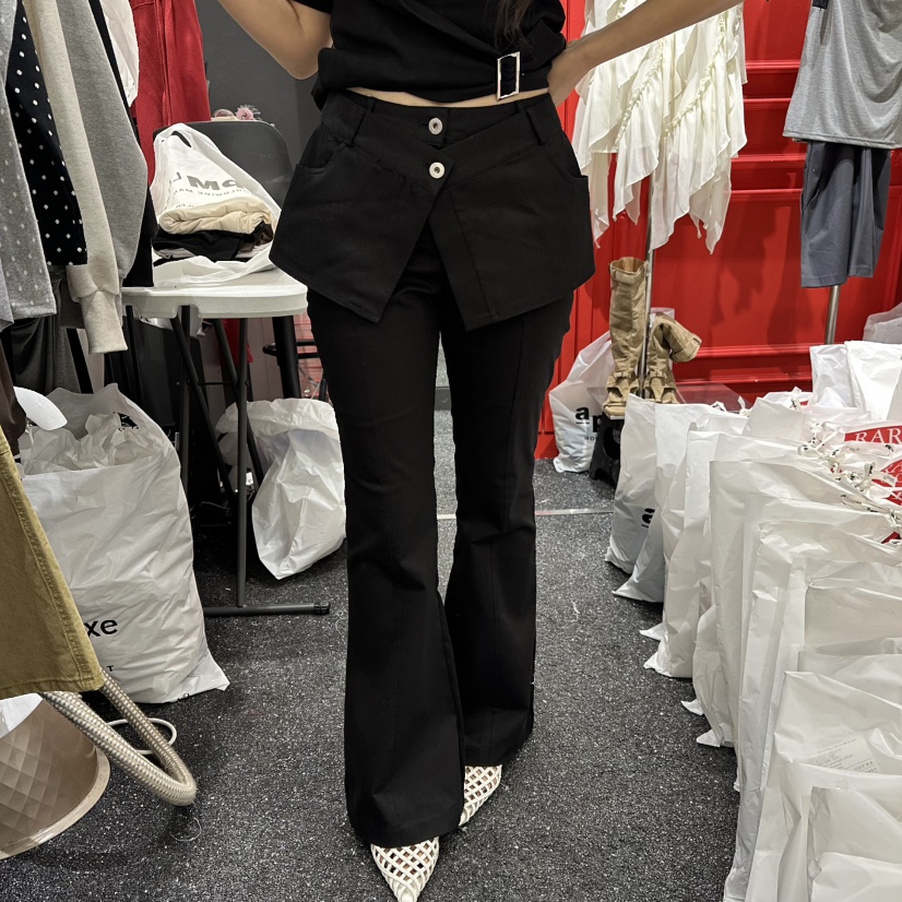 RARE CLOSET東大門直郵女裝新品推薦人氣休閑裙褲喇叭棉質RARE CLOSET裙褲圖色2